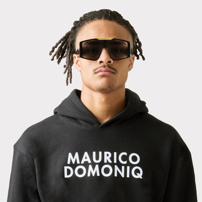 MD BLACK LOGO HOODIE